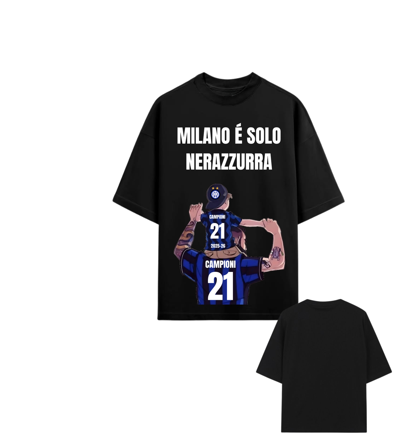 T-Shirt Milano è Nerazzurra
